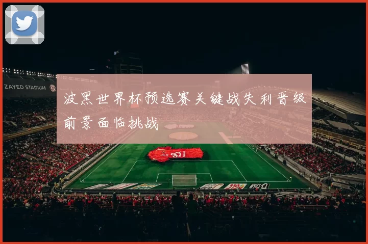 波黑世界杯预选赛关键战失利晋级前景面临挑战